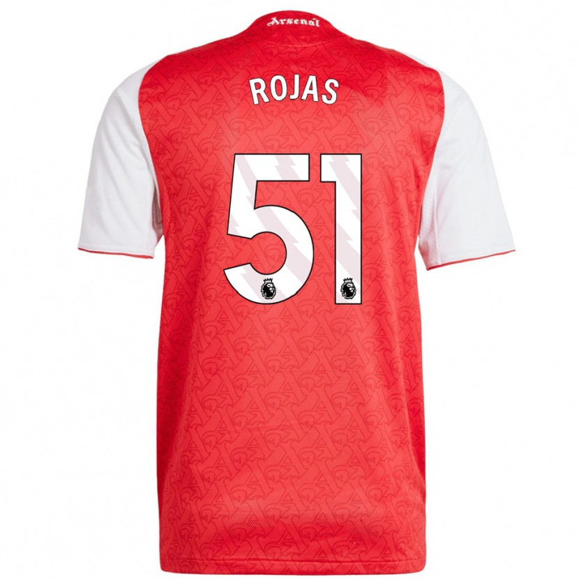 Danxen Herren Alexéi Rojas #51 Rot Weiß Heimtrikot Trikot 2025/26 T-Shirt