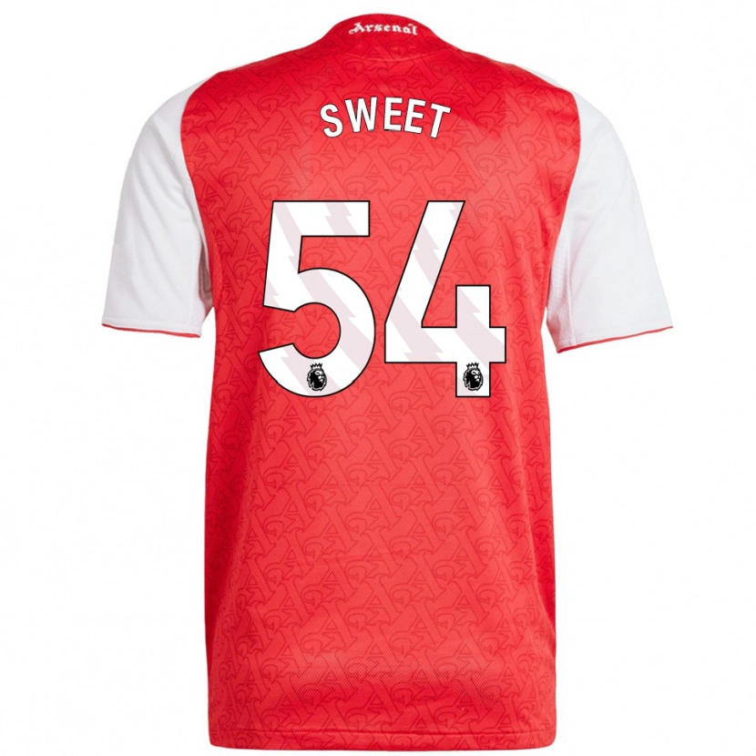 Danxen Herren William Sweet #54 Rot Weiß Heimtrikot Trikot 2025/26 T-Shirt
