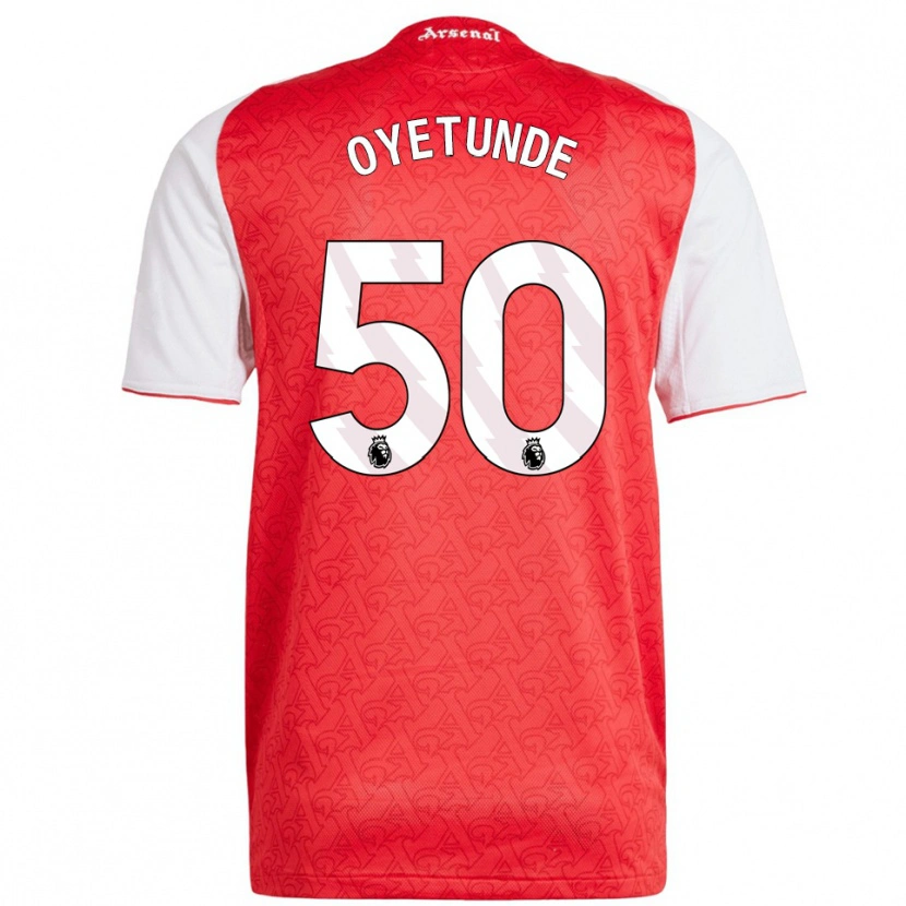 Danxen Herren Daniel Oyetunde #50 Rot Weiß Heimtrikot Trikot 2025/26 T-Shirt