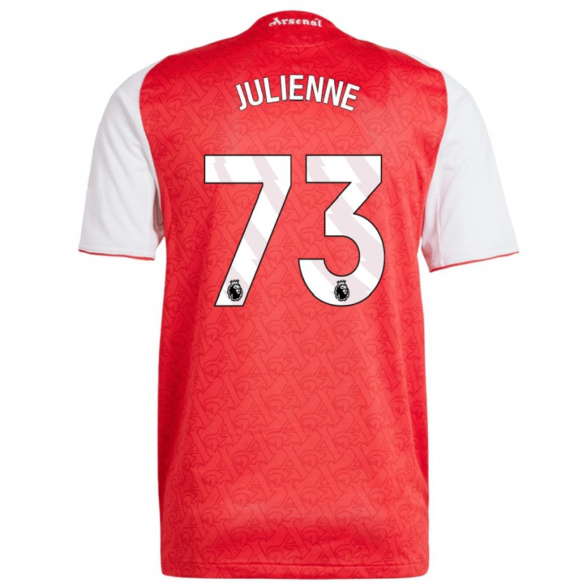 Danxen Herren Theo Julienne #73 Rot Weiß Heimtrikot Trikot 2025/26 T-Shirt