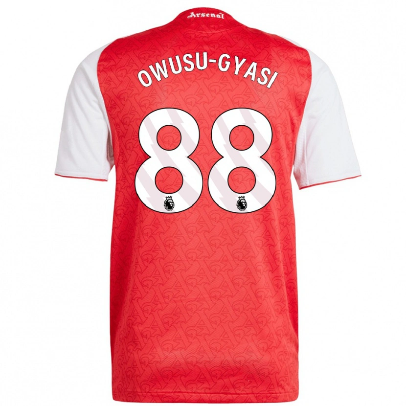 Danxen Herren Abraham Owusu-Gyasi #88 Rot Weiß Heimtrikot Trikot 2025/26 T-Shirt