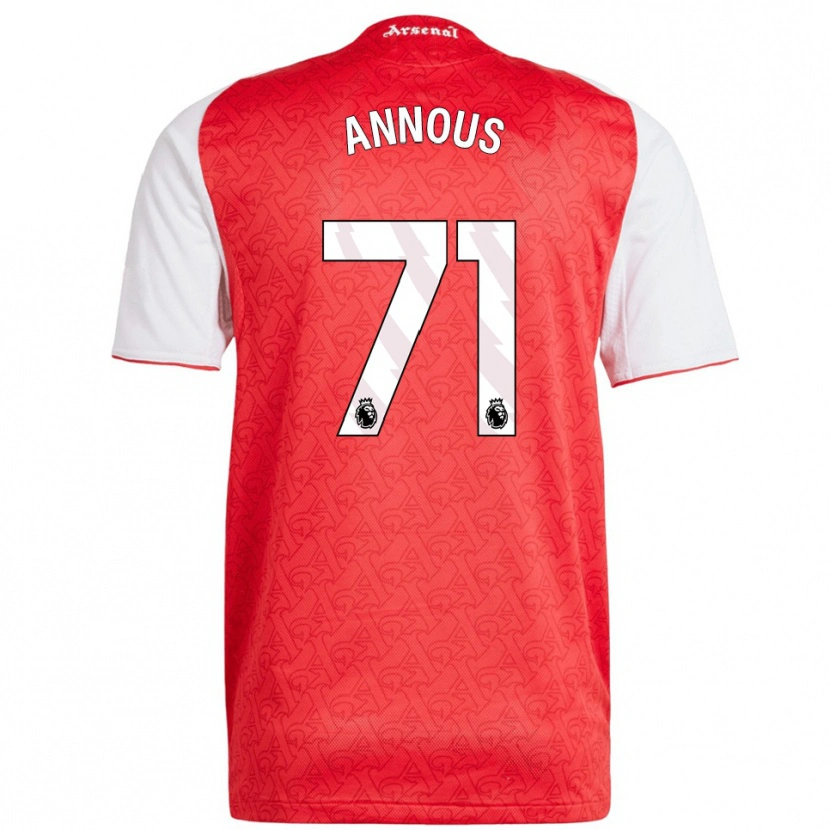 Danxen Herren Andre Harriman-Annous #71 Rot Weiß Heimtrikot Trikot 2025/26 T-Shirt