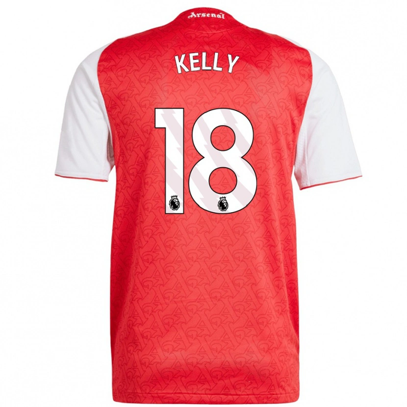 Danxen Herren Chloe Kelly #18 Rot Weiß Heimtrikot Trikot 2025/26 T-Shirt