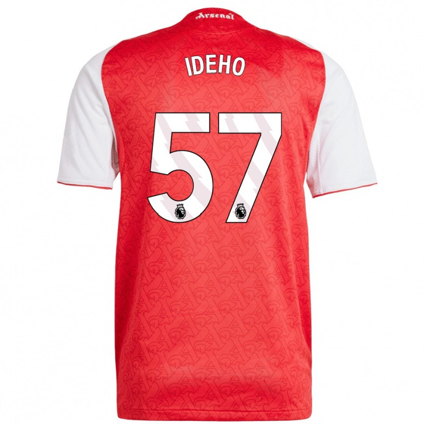 Danxen Herren Joel Ideho #57 Rot Weiß Heimtrikot Trikot 2025/26 T-Shirt