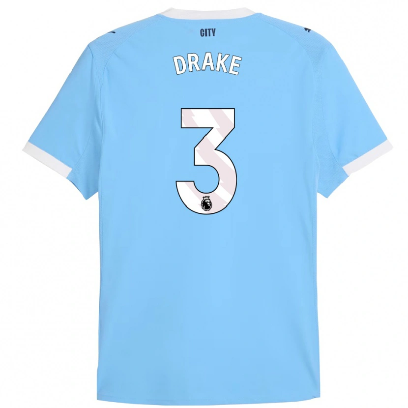 Danxen Herren Leke Drake #3 Himmelblau Weiß Heimtrikot Trikot 2025/26 T-Shirt