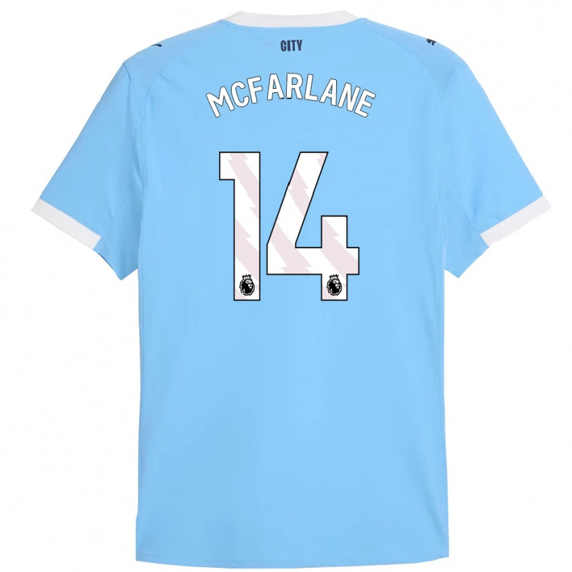 Danxen Herren Christian Mcfarlane #14 Himmelblau Weiß Heimtrikot Trikot 2025/26 T-Shirt