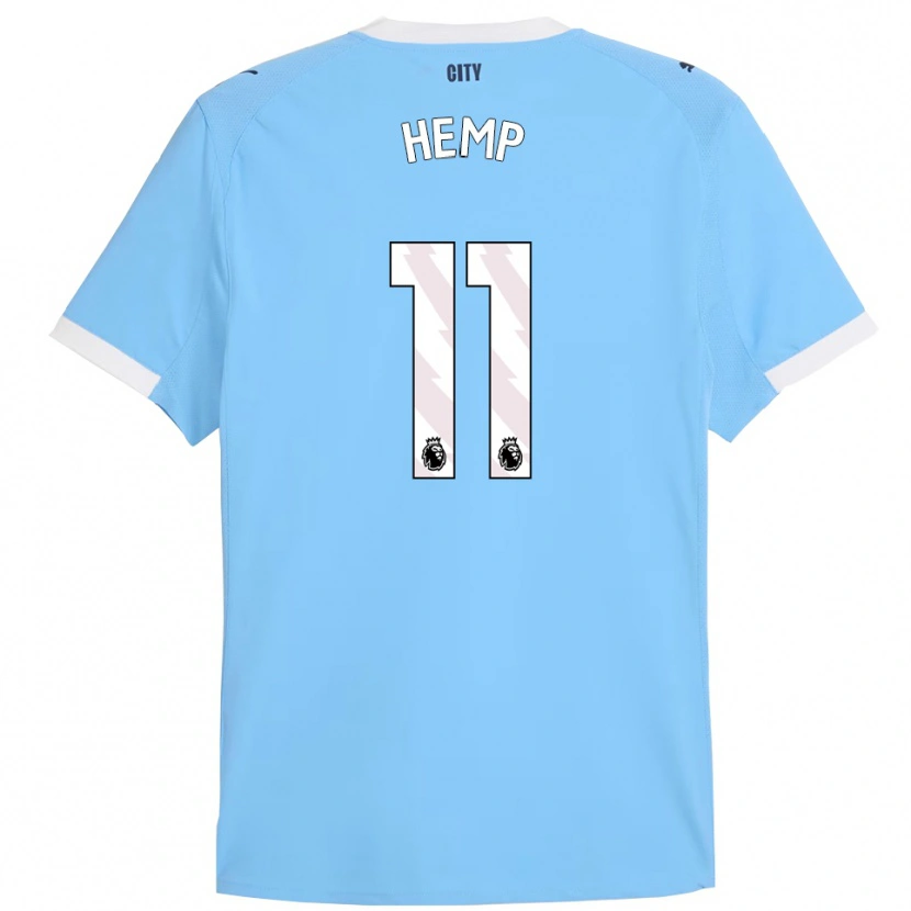 Danxen Herren Lauren Hemp #11 Himmelblau Weiß Heimtrikot Trikot 2025/26 T-Shirt