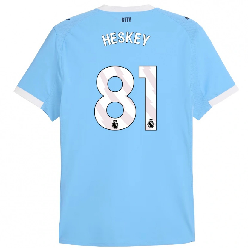 Danxen Herren Jaden Heskey #81 Himmelblau Weiß Heimtrikot Trikot 2025/26 T-Shirt