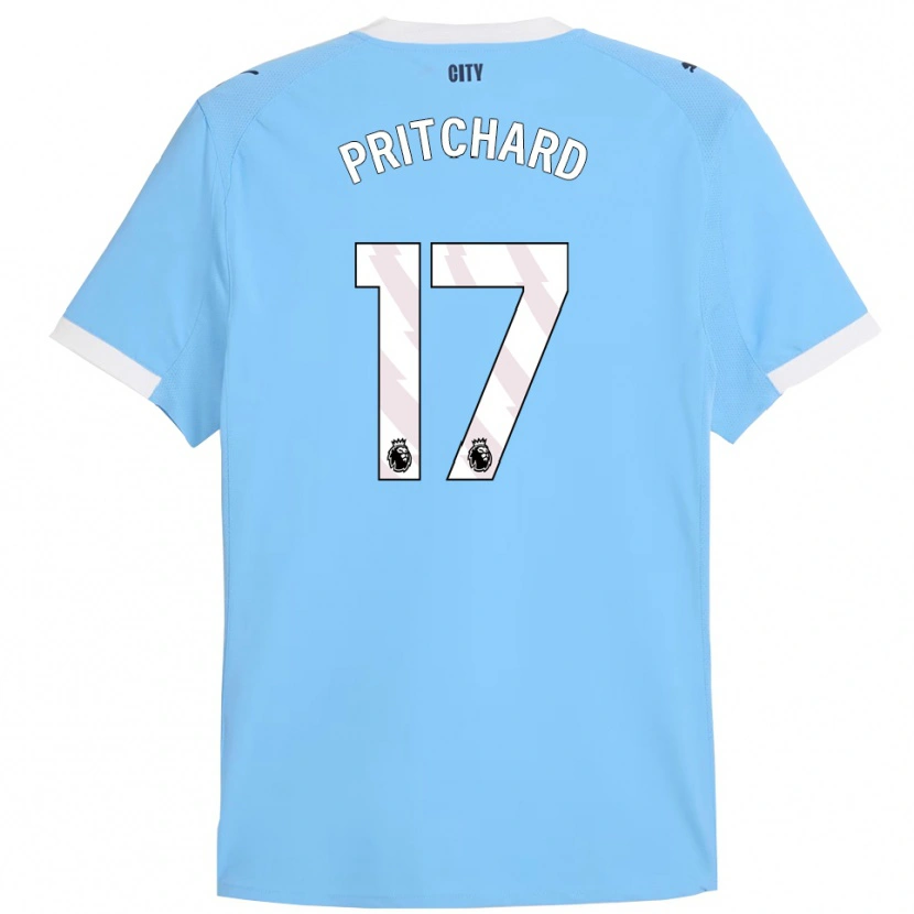 Danxen Herren Poppy Pritchard #17 Himmelblau Weiß Heimtrikot Trikot 2025/26 T-Shirt