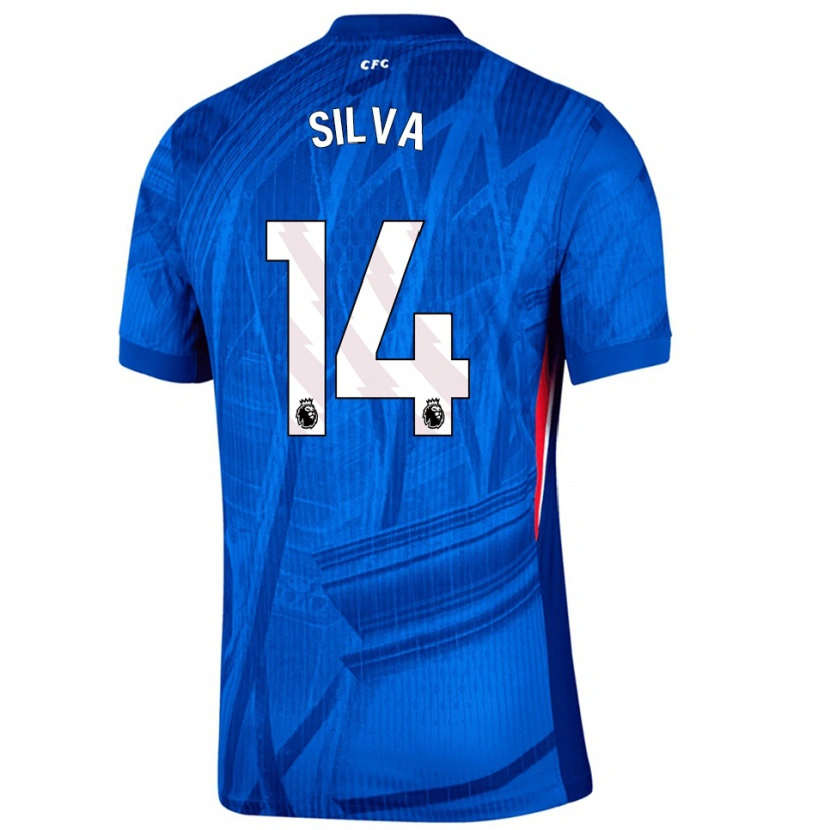 Danxen Herren Isago Silva #14 Blau Weiß Heimtrikot Trikot 2025/26 T-Shirt