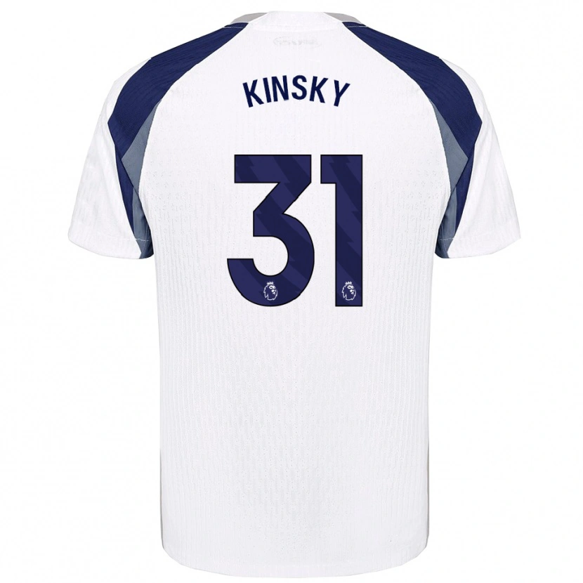 Danxen Herren Antonín Kinský #31 Weiß Marineblau Heimtrikot Trikot 2025/26 T-Shirt