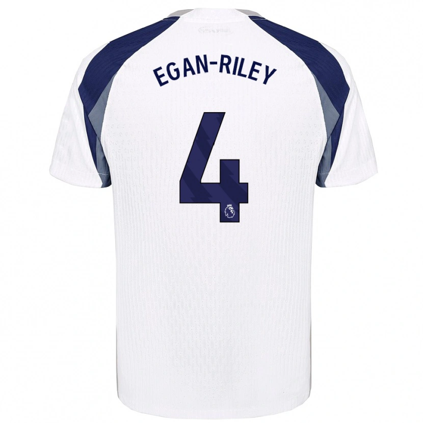 Danxen Herren Roman Egan-Riley #4 Weiß Marineblau Heimtrikot Trikot 2025/26 T-Shirt