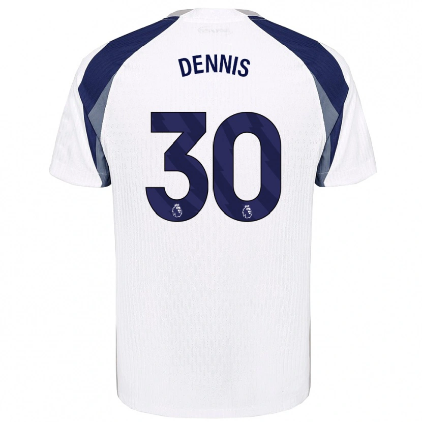 Danxen Herren Araya Dennis #30 Weiß Marineblau Heimtrikot Trikot 2025/26 T-Shirt