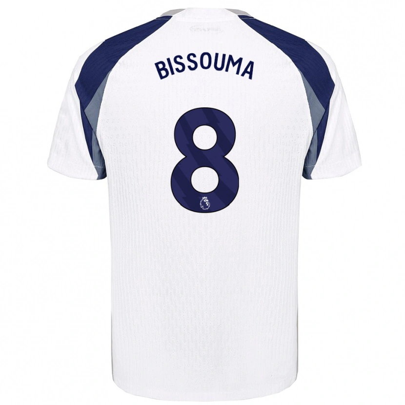 Danxen Herren Yves Bissouma #8 Weiß Marineblau Heimtrikot Trikot 2025/26 T-Shirt