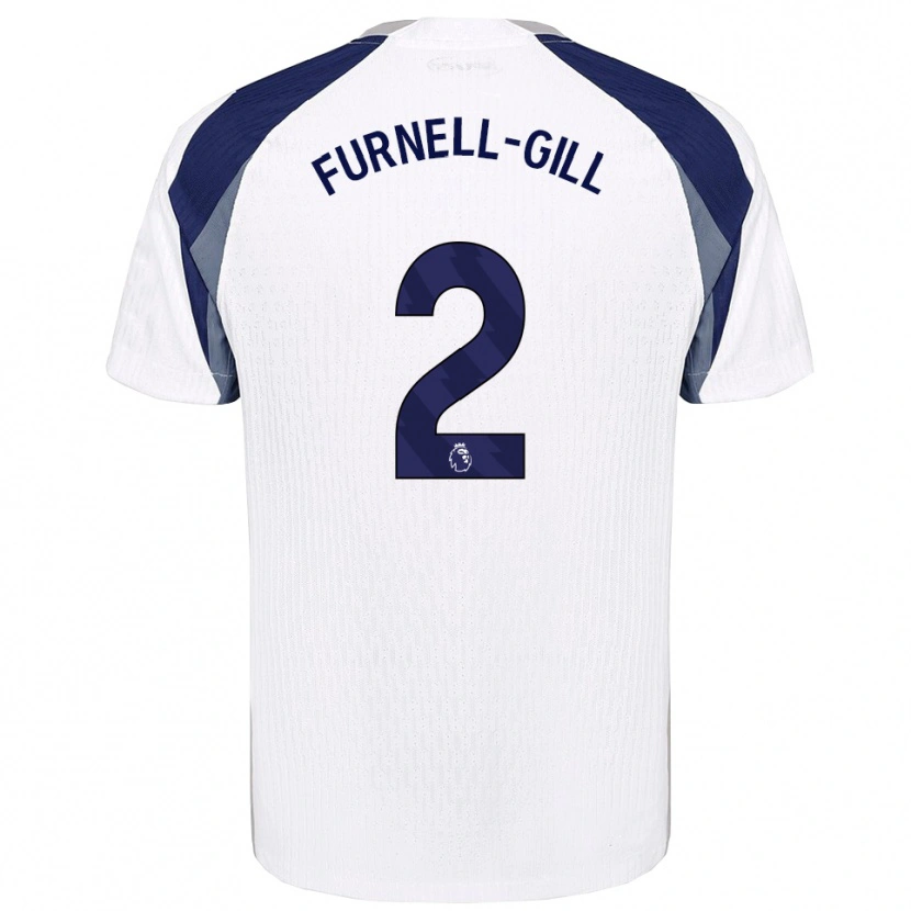 Danxen Herren Luca Furnell-Gill #2 Weiß Marineblau Heimtrikot Trikot 2025/26 T-Shirt