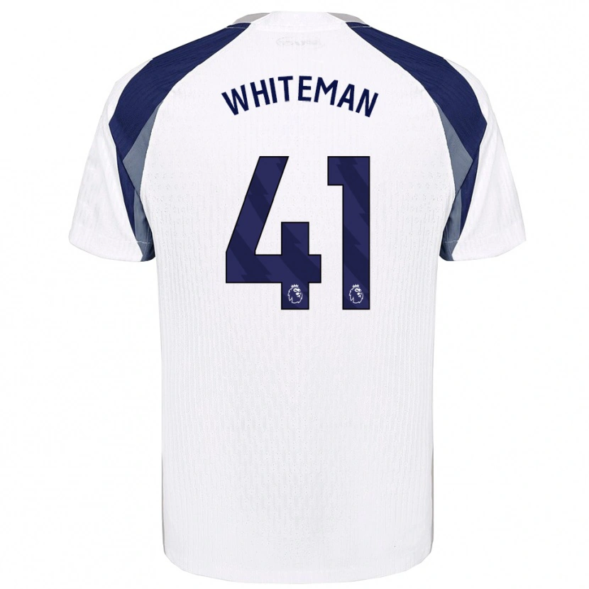 Danxen Herren Alfie Whiteman #41 Weiß Marineblau Heimtrikot Trikot 2025/26 T-Shirt