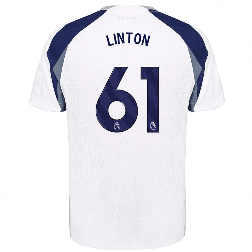 Danxen Herren Jahziah Linton #61 Weiß Marineblau Heimtrikot Trikot 2025/26 T-Shirt