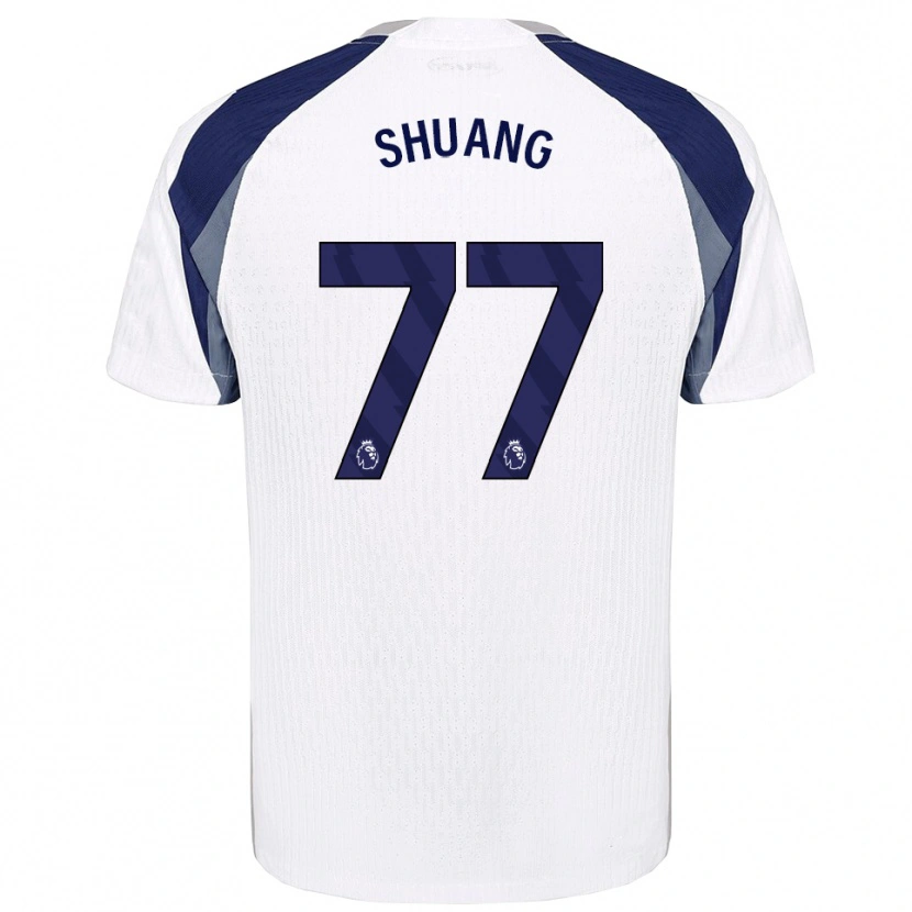 Danxen Herren Wang Shuang #77 Weiß Marineblau Heimtrikot Trikot 2025/26 T-Shirt