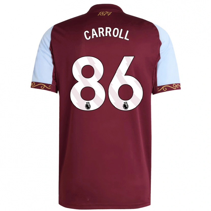 Danxen Herren Tj Carroll #86 Burgunderrot Himmelblau Heimtrikot Trikot 2025/26 T-Shirt