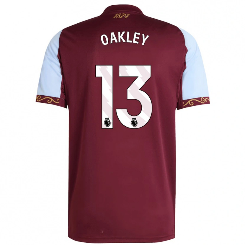 Danxen Herren Rhys Oakley #13 Burgunderrot Himmelblau Heimtrikot Trikot 2025/26 T-Shirt