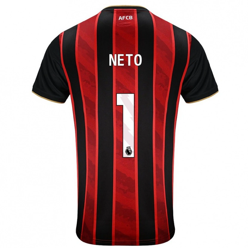 Danxen Herren Neto #1 Rot Schwarz Heimtrikot Trikot 2025/26 T-Shirt