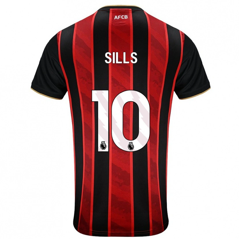 Danxen Herren Ethan Sills #10 Rot Schwarz Heimtrikot Trikot 2025/26 T-Shirt