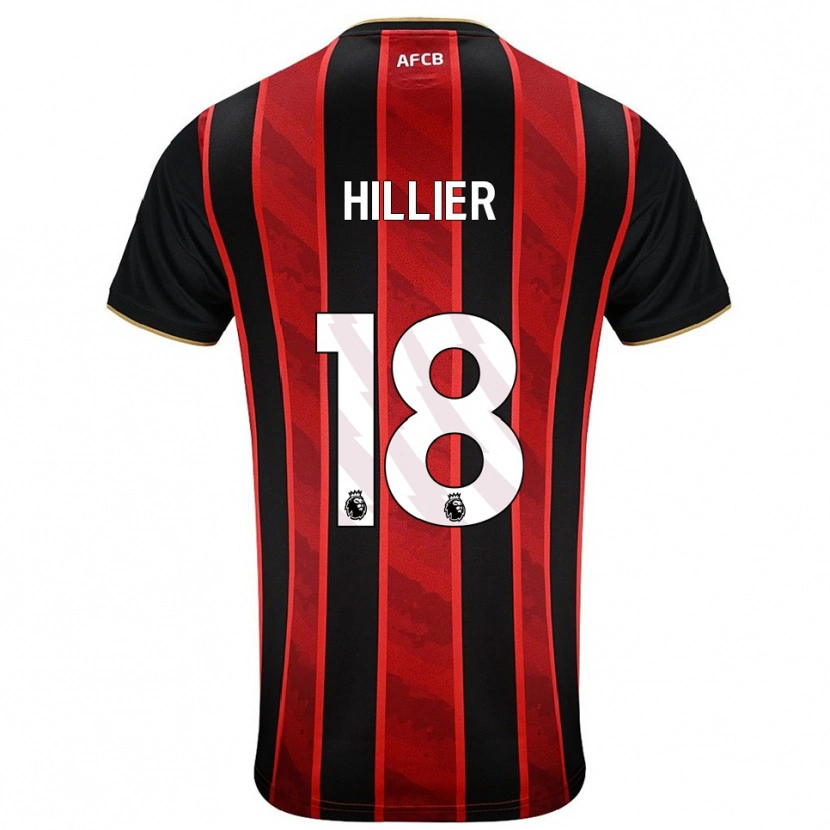 Danxen Herren Gemma Hillier #18 Rot Schwarz Heimtrikot Trikot 2025/26 T-Shirt