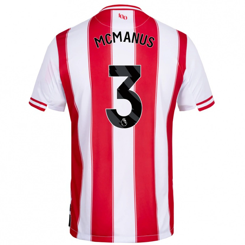 Danxen Herren Conor Mcmanus #3 Rot Weiß Heimtrikot Trikot 2025/26 T-Shirt