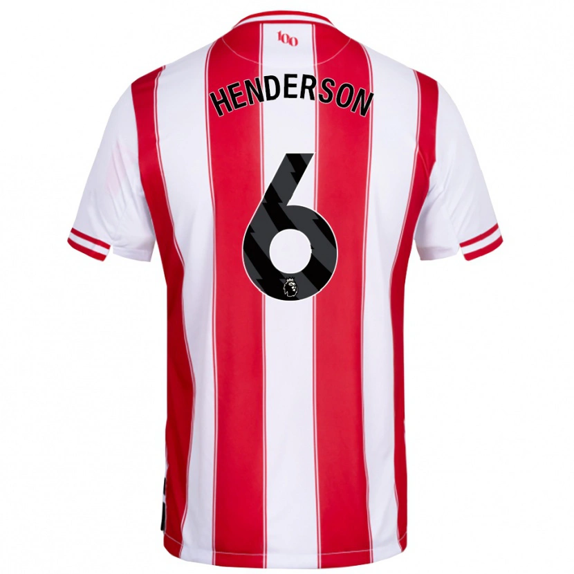 Danxen Herren Jordan Henderson #6 Rot Weiß Heimtrikot Trikot 2025/26 T-Shirt