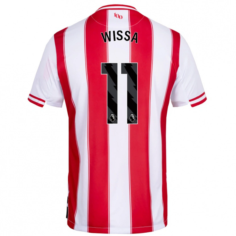 Danxen Herren Yoane Wissa #11 Rot Weiß Heimtrikot Trikot 2025/26 T-Shirt