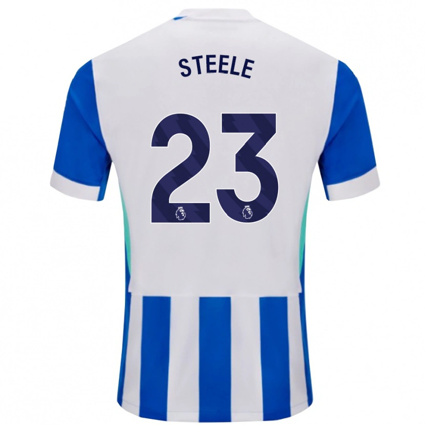 Danxen Herren Jason Steele #23 Blau Weiß Heimtrikot Trikot 2025/26 T-Shirt