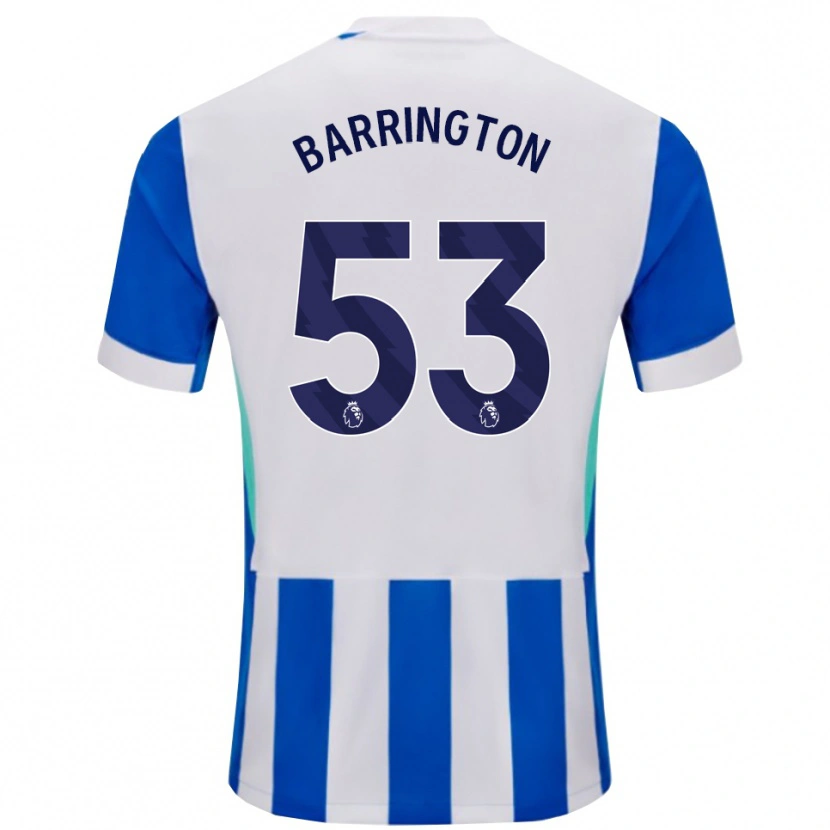 Danxen Herren Luca Barrington #53 Blau Weiß Heimtrikot Trikot 2025/26 T-Shirt
