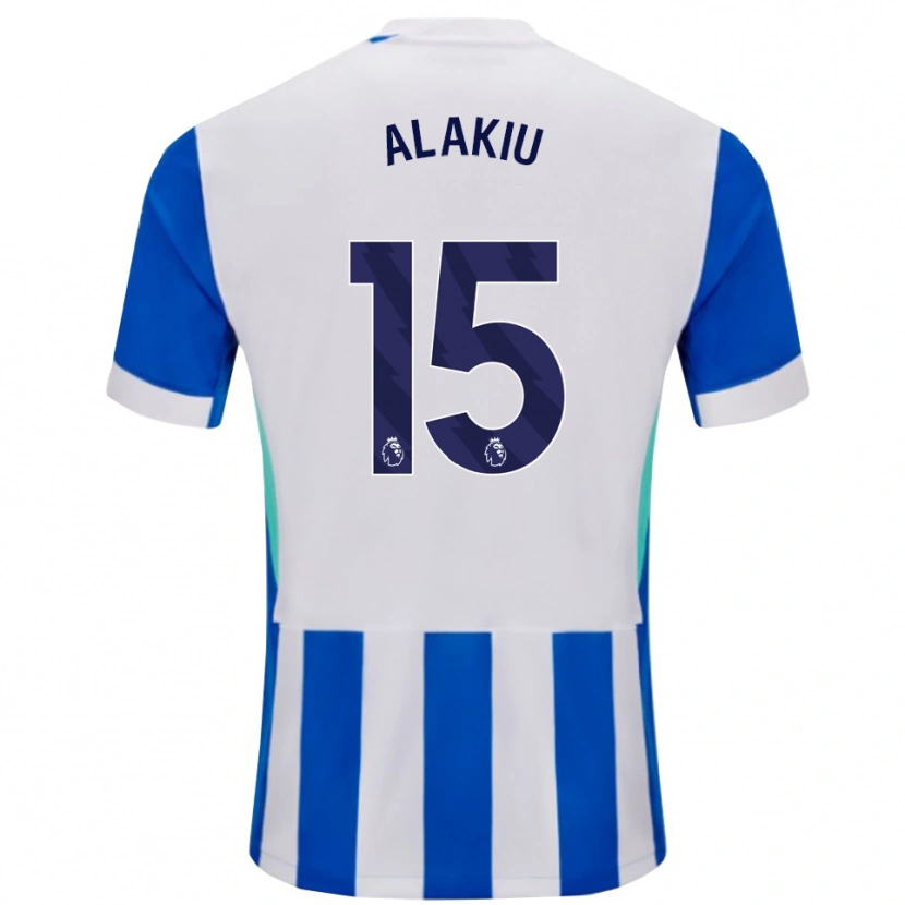 Danxen Herren Isaiah Alakiu #15 Blau Weiß Heimtrikot Trikot 2025/26 T-Shirt