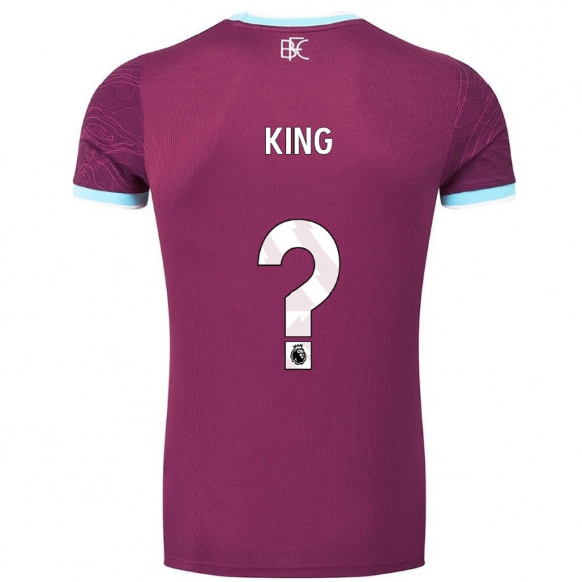 Danxen Herren Corey King #0 Burgunderrot Himmelblau Heimtrikot Trikot 2025/26 T-Shirt