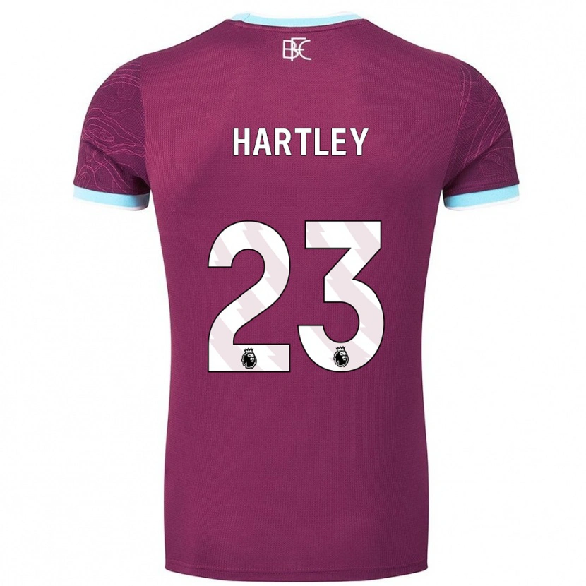 Danxen Herren Naomi Hartley #23 Burgunderrot Himmelblau Heimtrikot Trikot 2025/26 T-Shirt