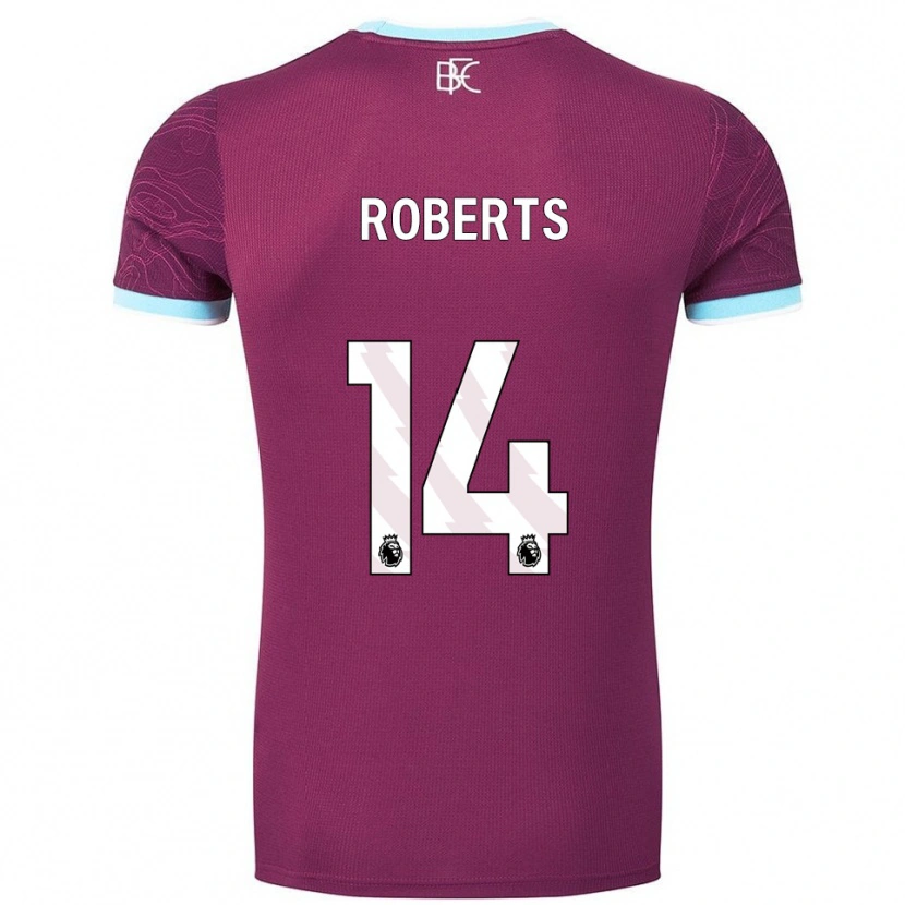 Danxen Herren Connor Roberts #14 Burgunderrot Himmelblau Heimtrikot Trikot 2025/26 T-Shirt
