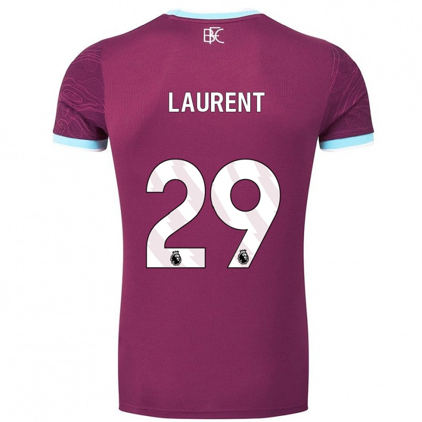 Danxen Herren Josh Laurent #29 Burgunderrot Himmelblau Heimtrikot Trikot 2025/26 T-Shirt