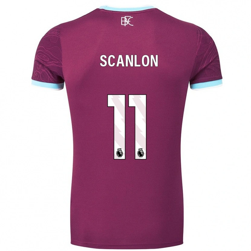 Danxen Herren Luca Scanlon #11 Burgunderrot Himmelblau Heimtrikot Trikot 2025/26 T-Shirt