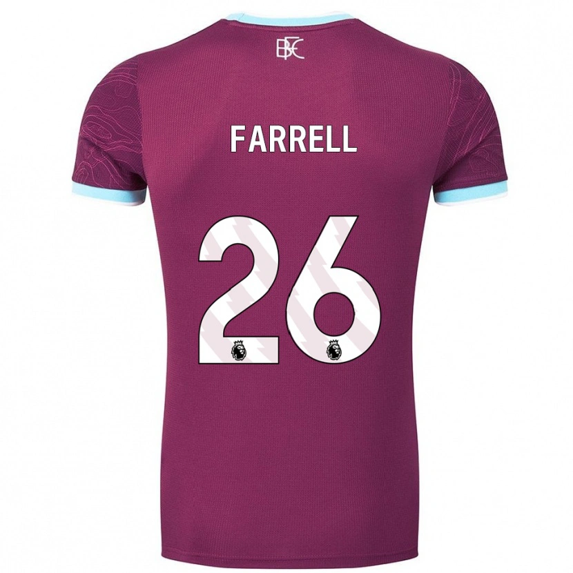 Danxen Herren Lucy Farrell #26 Burgunderrot Himmelblau Heimtrikot Trikot 2025/26 T-Shirt