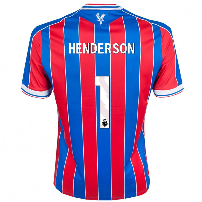 Danxen Herren Dean Henderson #1 Blau Rot Weiß Heimtrikot Trikot 2025/26 T-Shirt