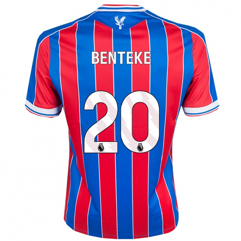 Danxen Herren Christian Benteke #20 Blau Rot Weiß Heimtrikot Trikot 2025/26 T-Shirt