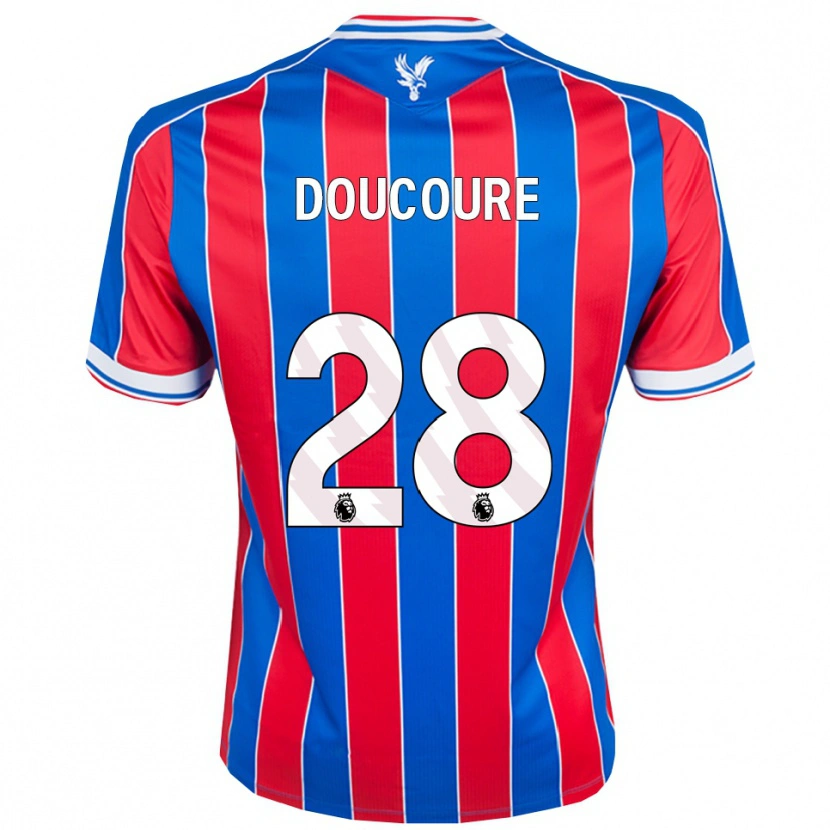 Danxen Herren Cheick Doucouré #28 Blau Rot Weiß Heimtrikot Trikot 2025/26 T-Shirt