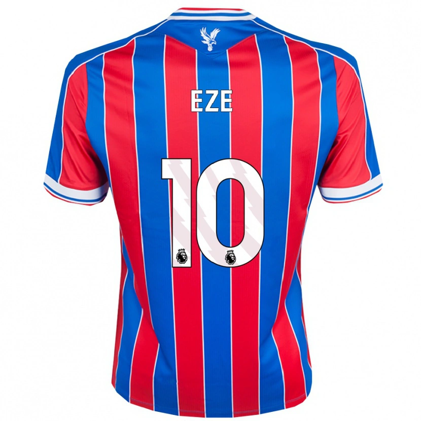 Danxen Herren Eberechi Eze #10 Blau Rot Weiß Heimtrikot Trikot 2025/26 T-Shirt
