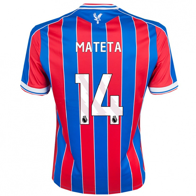 Danxen Herren Jean-Philippe Mateta #14 Blau Rot Weiß Heimtrikot Trikot 2025/26 T-Shirt