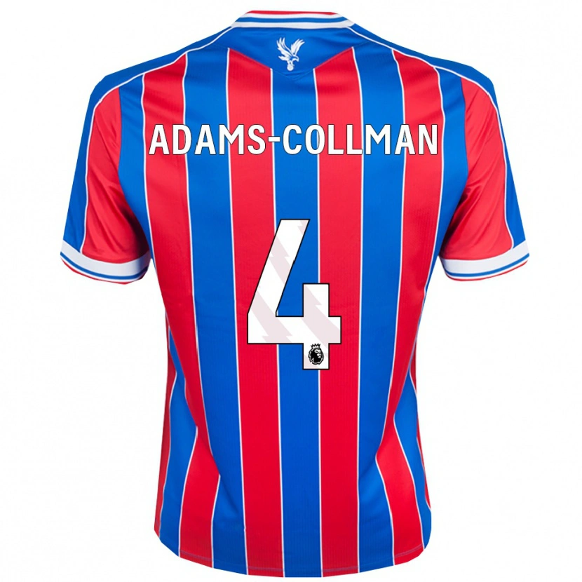Danxen Herren Kai-Reece Adams-Collman #4 Blau Rot Weiß Heimtrikot Trikot 2025/26 T-Shirt