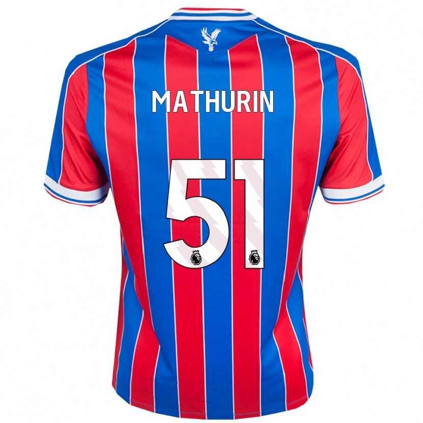 Danxen Herren Roshaun Mathurin #51 Blau Rot Weiß Heimtrikot Trikot 2025/26 T-Shirt