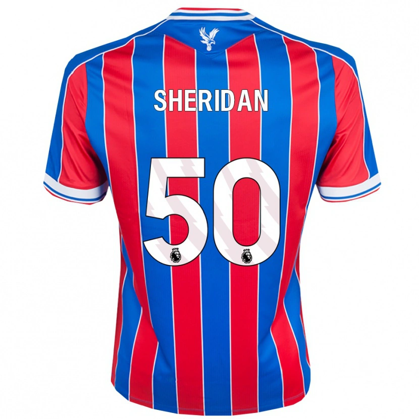 Danxen Herren Joe Sheridan #50 Blau Rot Weiß Heimtrikot Trikot 2025/26 T-Shirt