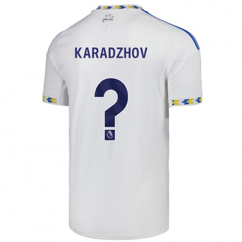 Danxen Herren Viktor Karadzhov #0 Weiß Blau Heimtrikot Trikot 2025/26 T-Shirt
