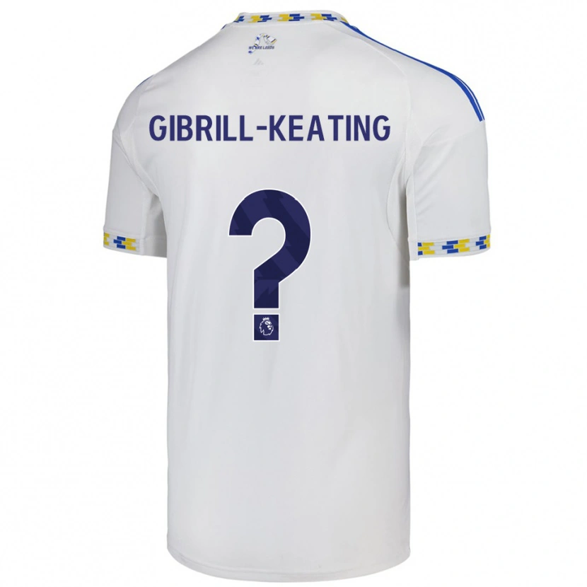 Danxen Herren Sian Gibrill-Keating #0 Weiß Blau Heimtrikot Trikot 2025/26 T-Shirt