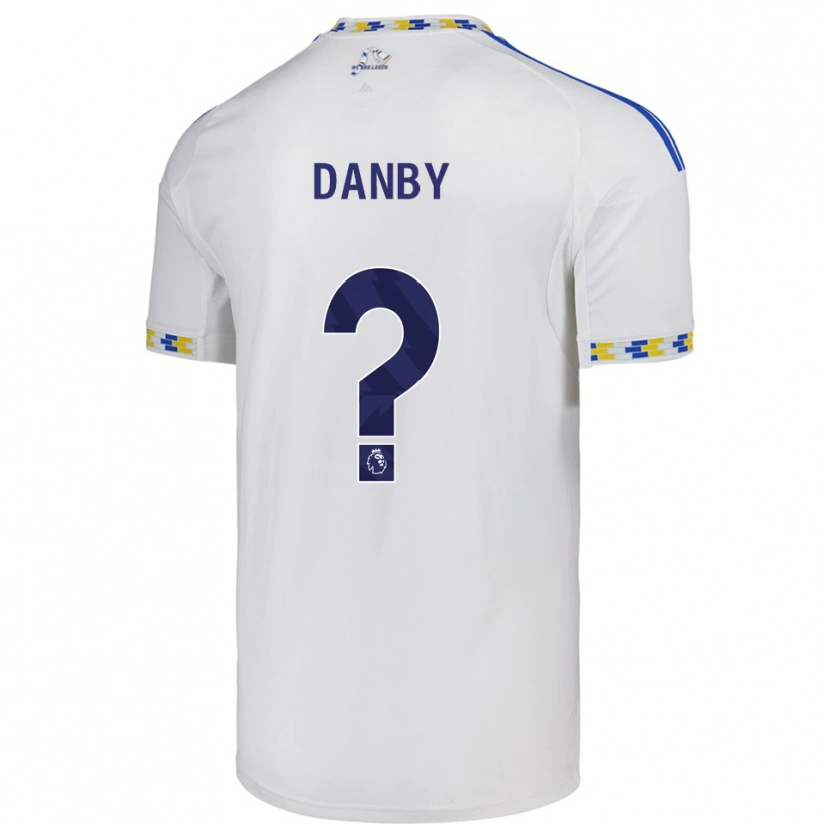 Danxen Herren Sarah Danby #0 Weiß Blau Heimtrikot Trikot 2025/26 T-Shirt